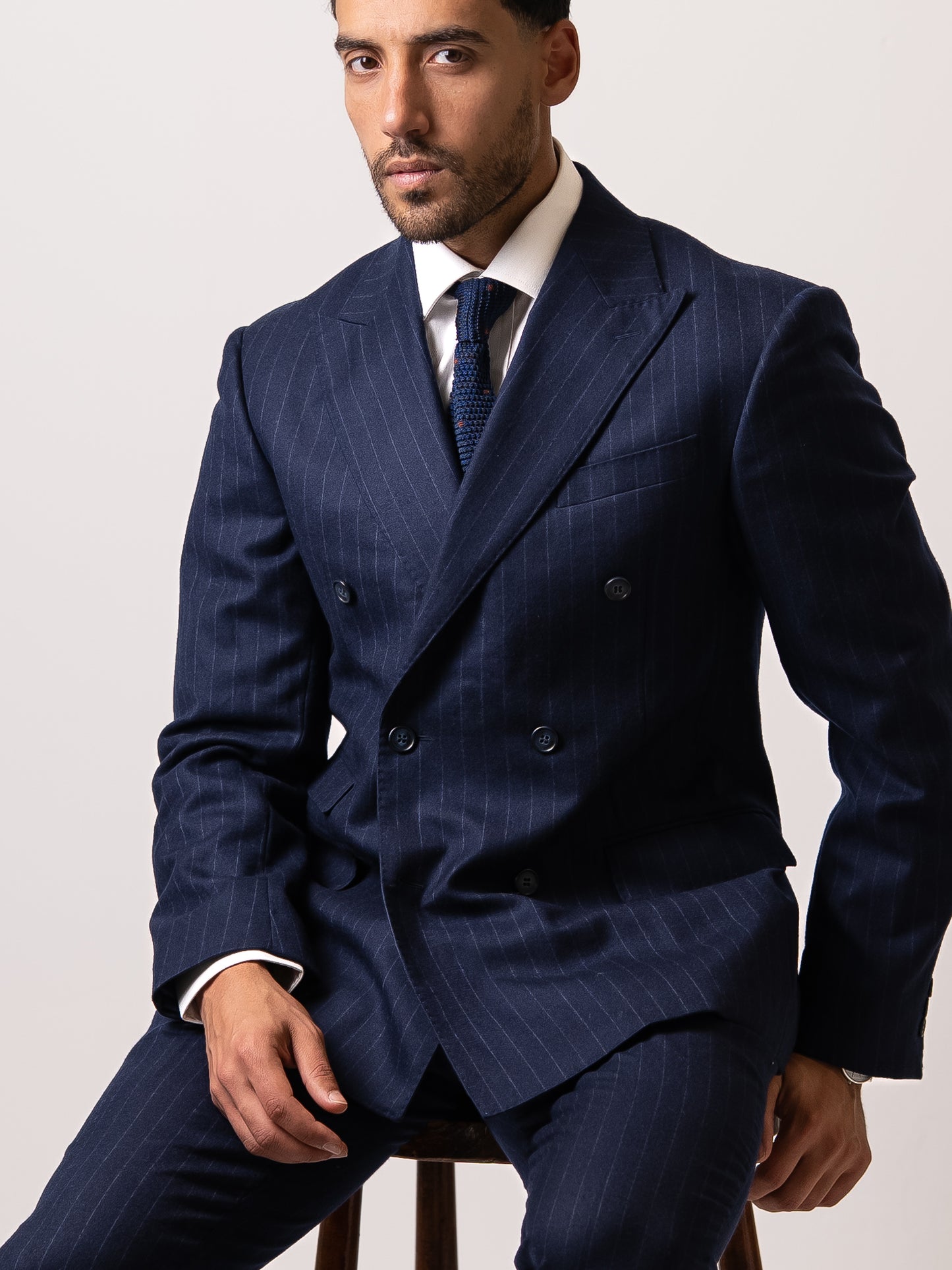 Chalk Stripe Double-Breasted Suit