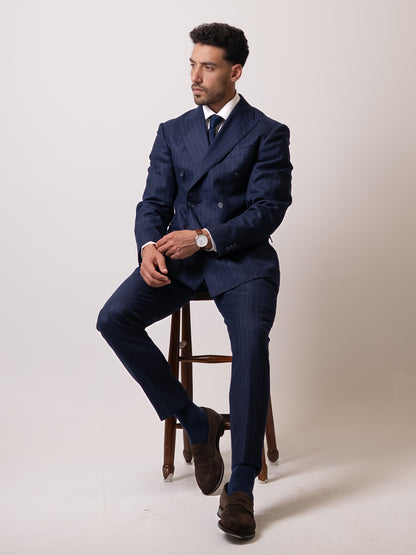 Chalk Stripe Double-Breasted Suit