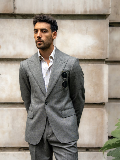 Light Grey Houndstooth Blazer