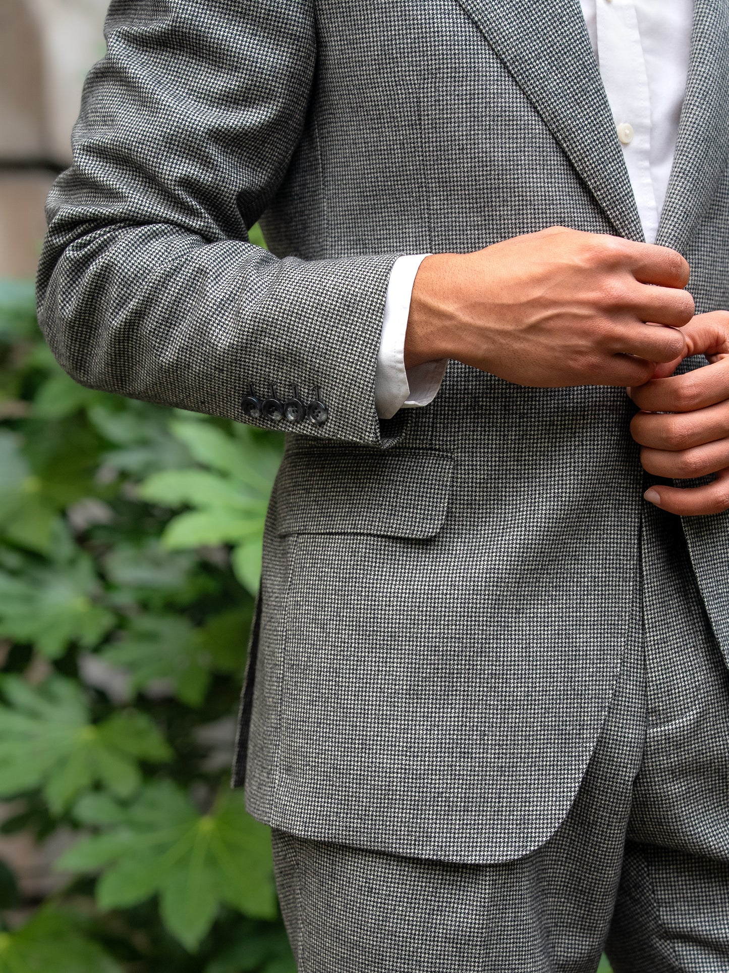 Light Grey Houndstooth Suit