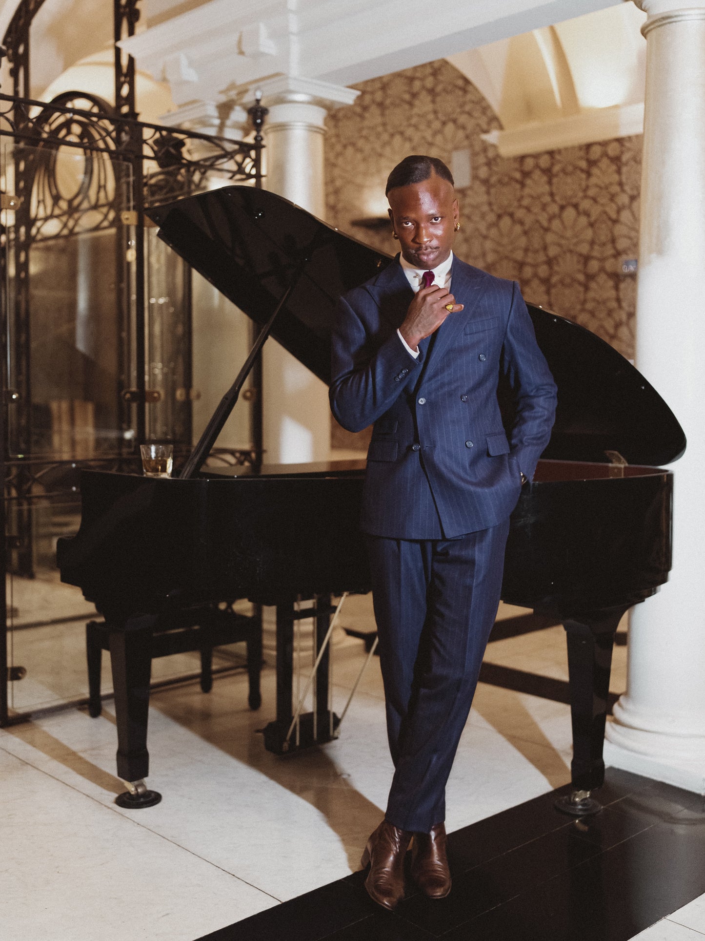 Chalk Stripe Double-Breasted Suit