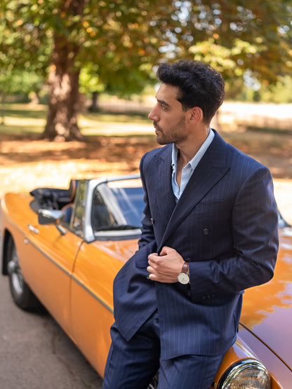 Chalk Stripe Double-Breasted Suit